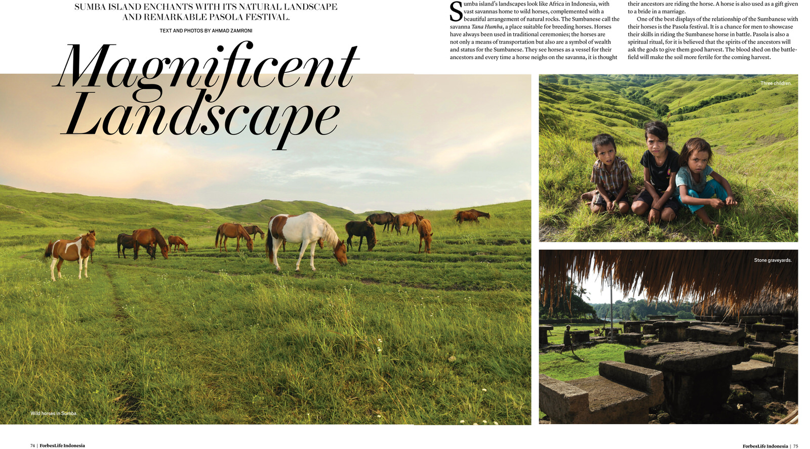 Magnificent Landscape of Sumba. ForbesLife Indonesia Jul-Sep 2015