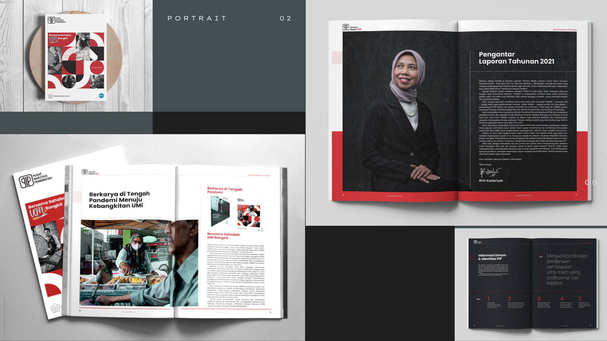 Annual Report's Comercial and Portrait Photography and Design by Ahmad Zamroni