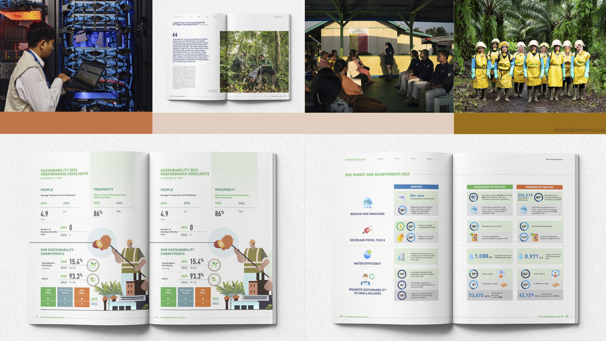 Annual and Sustainability Report by Photographer Ahmad Zamroni