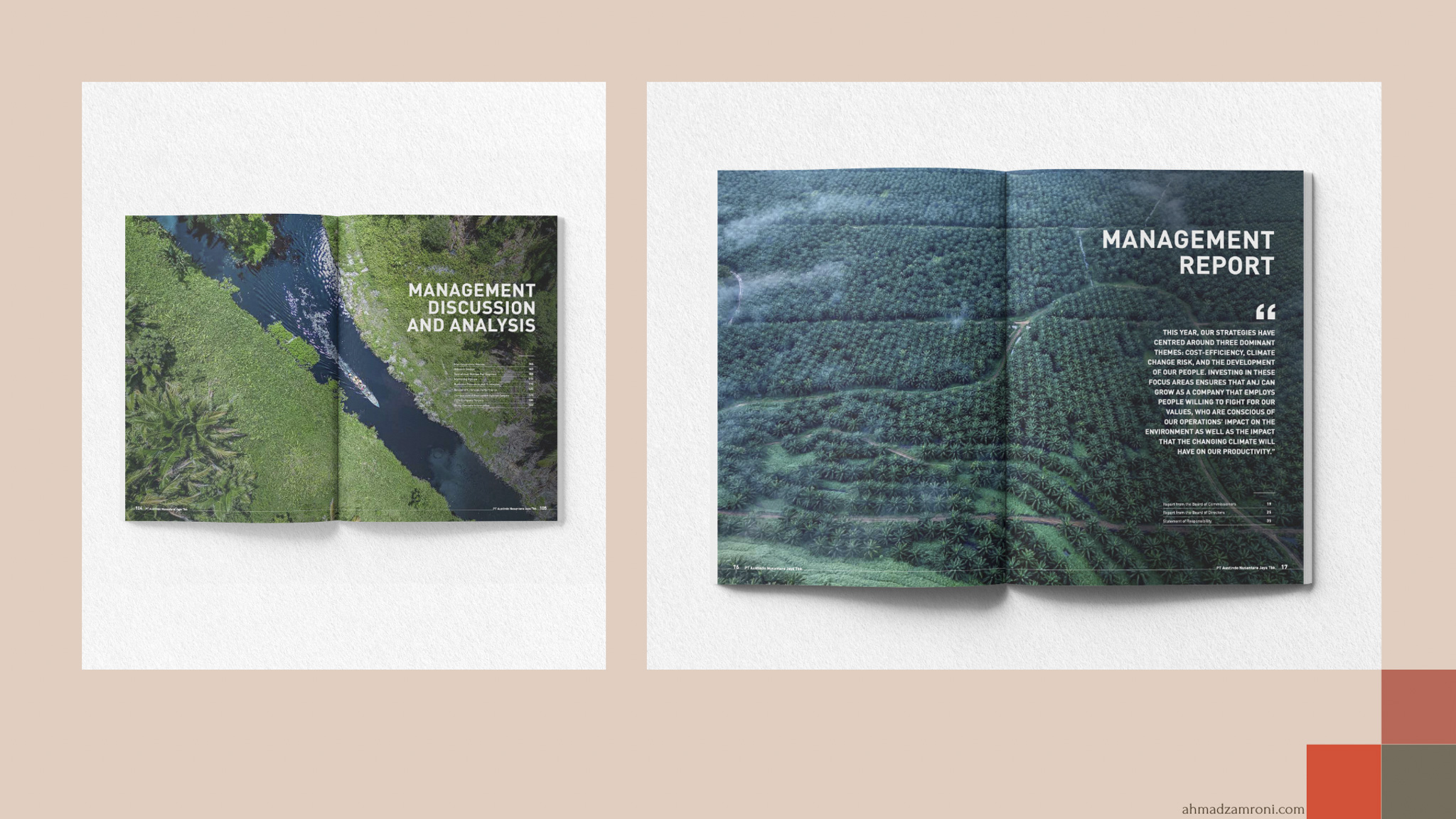 Annual and Sustainability Report by Photographer Ahmad Zamroni
