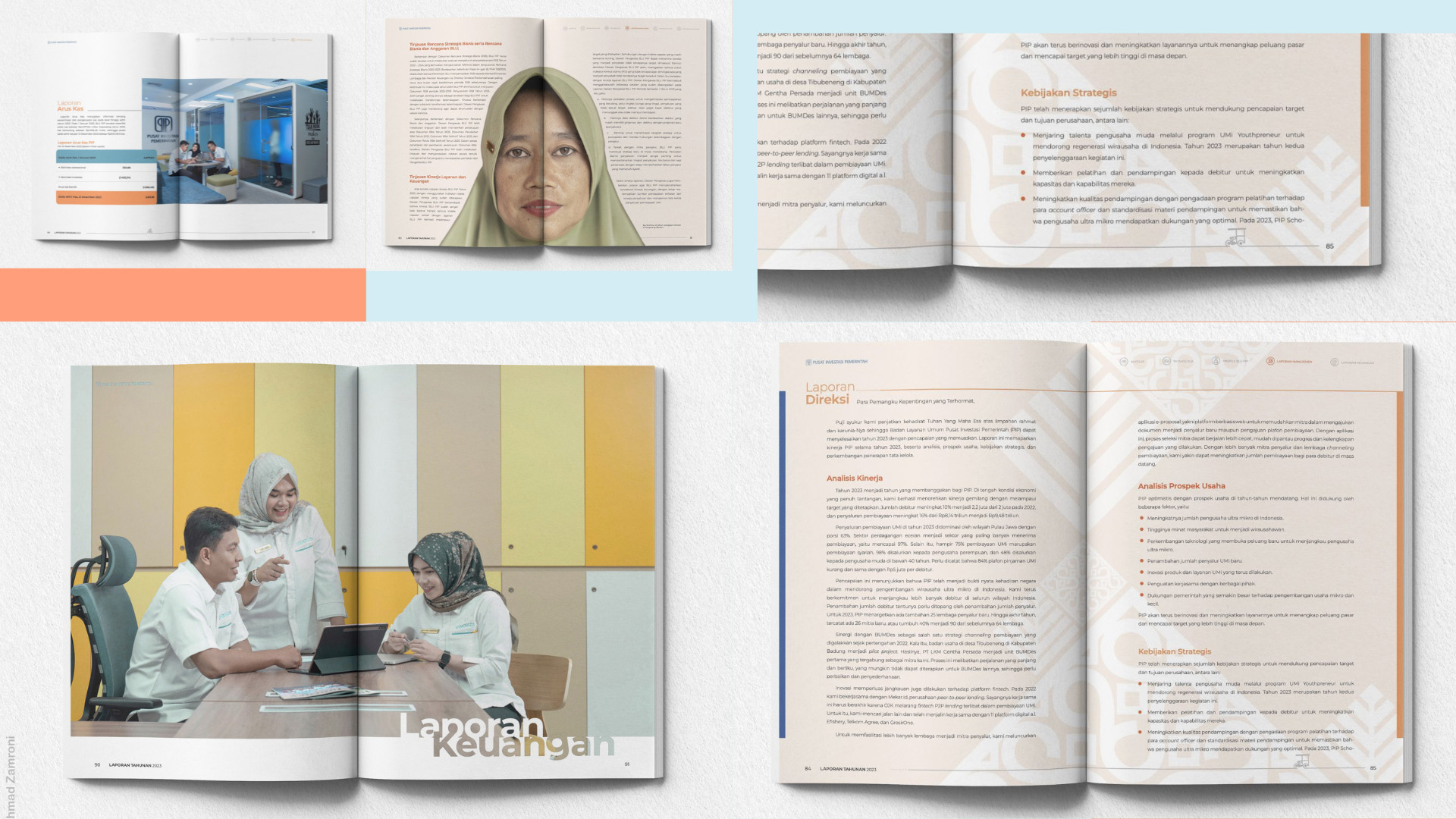 Annual Report's Comercial and Portrait Photography and Design by Ahmad Zamroni